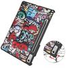 Case for Lenovo Tab P11 Pro Gen 2 TB132FU TB132XU 11.2", Three-part with stylus holder, Graffiti
