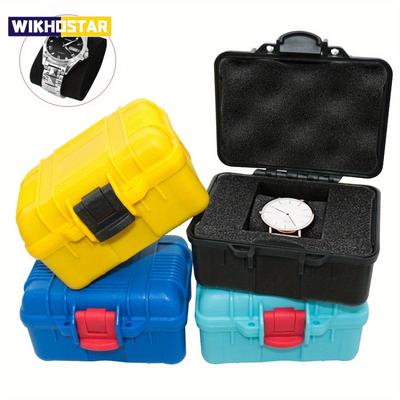 1 pieza Estuche de Reloj Portátil, Caja de Almacenamiento de Relojes de Plástico Duradero, Organizador de Relojes Anticaídas, Caja Protectora para Relojes a Prueba de Humedad