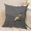 MMariano PPeccinetti Op Art Cushion Cover Silky Short Plush Invisible Zipper Dustproof Sofa Pillow Case For Home Decor