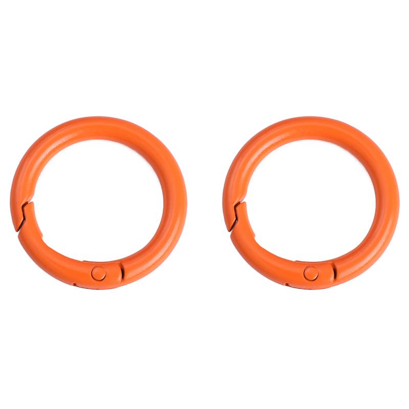 2/5/10Pcs Alloy Spray Painted Open Ring Spring Buckle Clasps For Key Bag Accessories