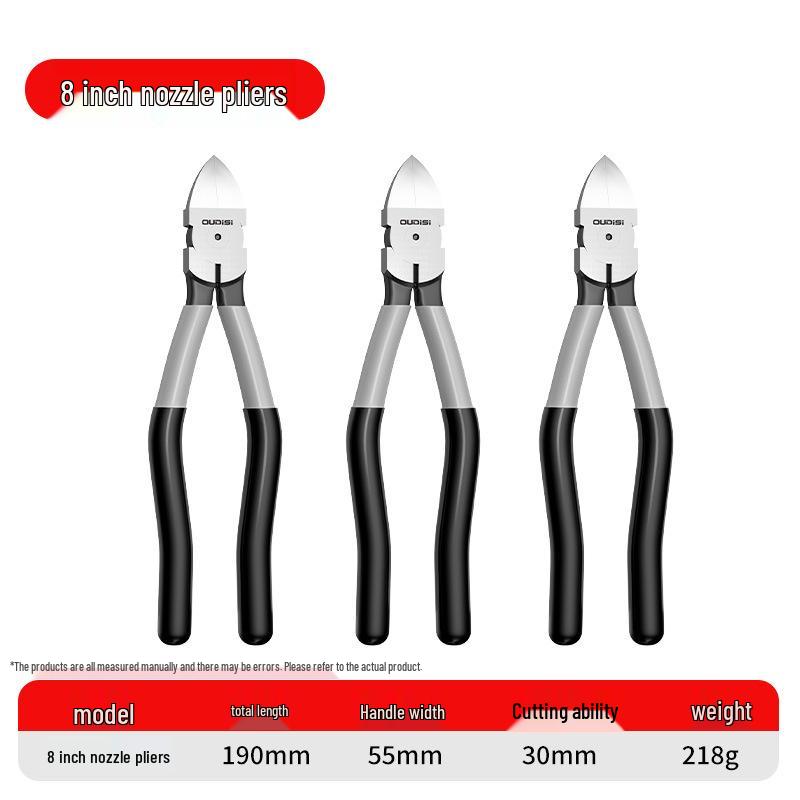 Industrial Grade Angled Cutters: High Hardness Offset Thin Jaw Pliers for Electricians and Electronic Models