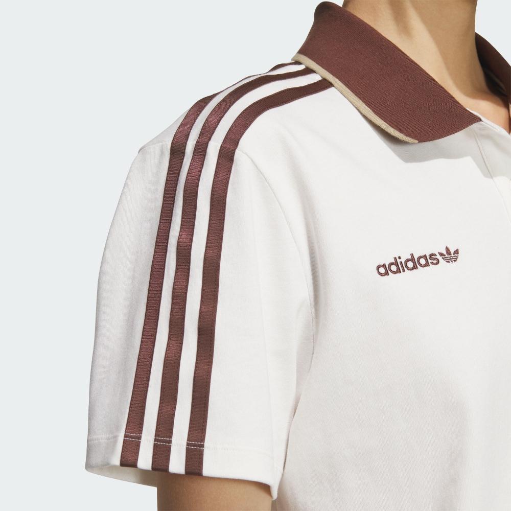 adidas Serie Originals Trefoil SS25 Polo Casual a Maniche Corte Vestibilità Larga Top Donna KH1187