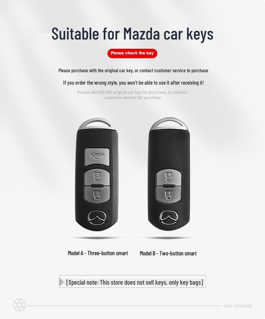 Compatibel Mazda Sleuteletui: CX-4, CX-5, Angkesaila 3, Atenza 6, Ruiyi 7, CX-9 Shell Sleeve