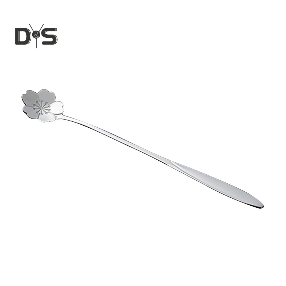 Long Handle Ice Cream Dessert Coffee Mixing Spoon