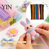Creative Handicraft Accessories 100Pcs Pipe Cleaners for Handicrafts, Flexible Chenille Stems DIY Bendable Wire Decoration Art Projects, Multi-colored