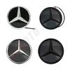LED Spiegel Schwarz Rand Silber Rand Neuestes 3D Frontgrill Stern Logo Für Mercedes Benz GLC X253 GLE W167 GLS X167 V W447 Emblem
