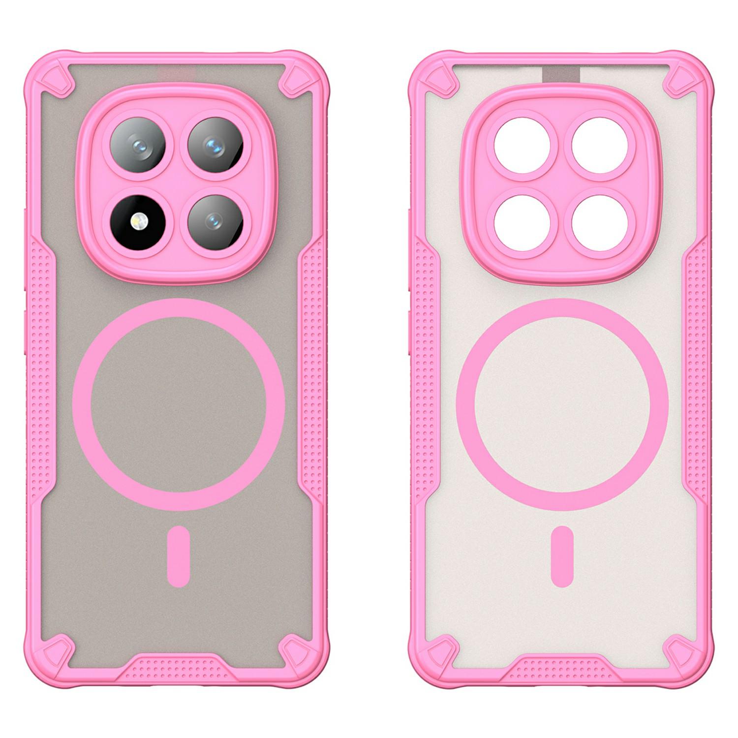 

For Xiaomi Redmi Note 14 Pro+ 5G Magnetic Case Compatible with MagSafe TPU+PC Phone Back Cover Purple