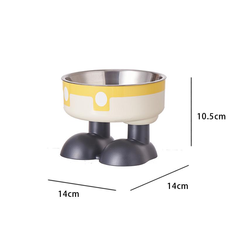 Pet Anti-Tip Stainless Steel Bowl - Non-Slip, Large Capacity, Neck Protection for Dogs & Cats