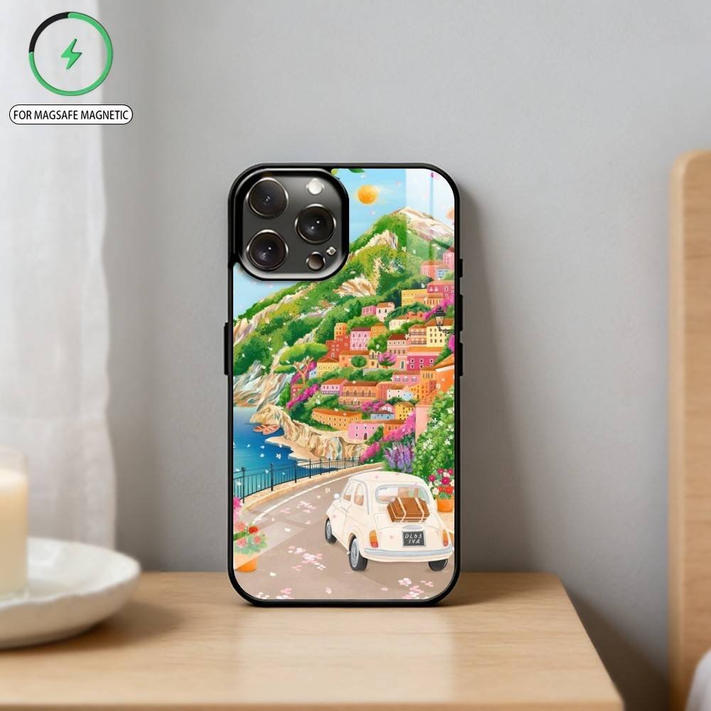 C-Cars and Distances   Phone Case For iPhone17,16,15,14,13,12,11 Plus,Pro Max Magnetic For Magsafe Wireless Charging