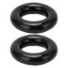 2pcs Golf Weighting Ring Round Glossy Trainning Club Swing Weight Donut for Warm Up Black