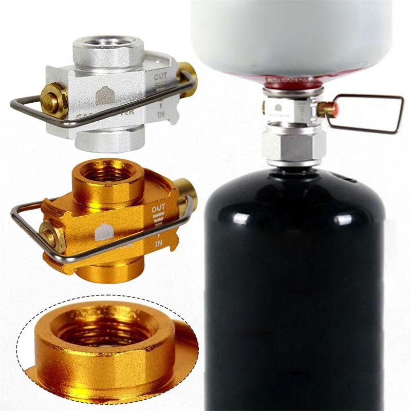 Gas Canister Refill Adapter Flip Fuel Transfer Device Valve Shifter Outdoor Camping Accessories GZW