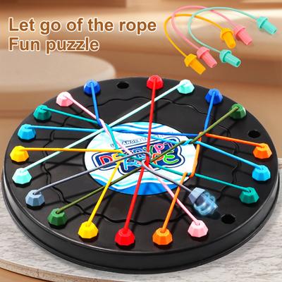 1 Set Kinder Seil Entwirren Spiel Verdreht Seil Knoten Bord Spiel Logic