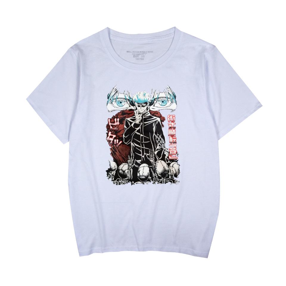Jujutsu Kaisen Anime Print T Shirt for Men Fashion Clothing Short Sleeve O-neck Tops Oversized T-shirts