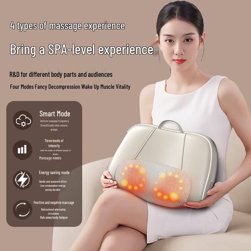 Aux Multi-Function Kneading Massage Pillow with Airbags