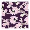 Somen Anbo Tenugui "Sakura Blossom - Deep Purple" - Hand-dyed 100% Cotton Tokka Fabric, Made in Japan, 35cm x 100cm - Cherry Blossom Avenue, 40-50%
