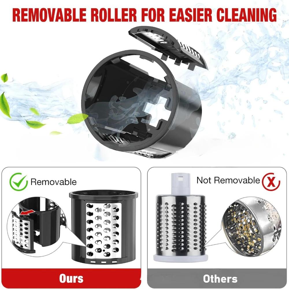 Vegetable Slicer Accessories Kitchenaid Big Knives Kitchen Sliced and Shredded Machine Caliber Vegetable Cutting Tool with Five