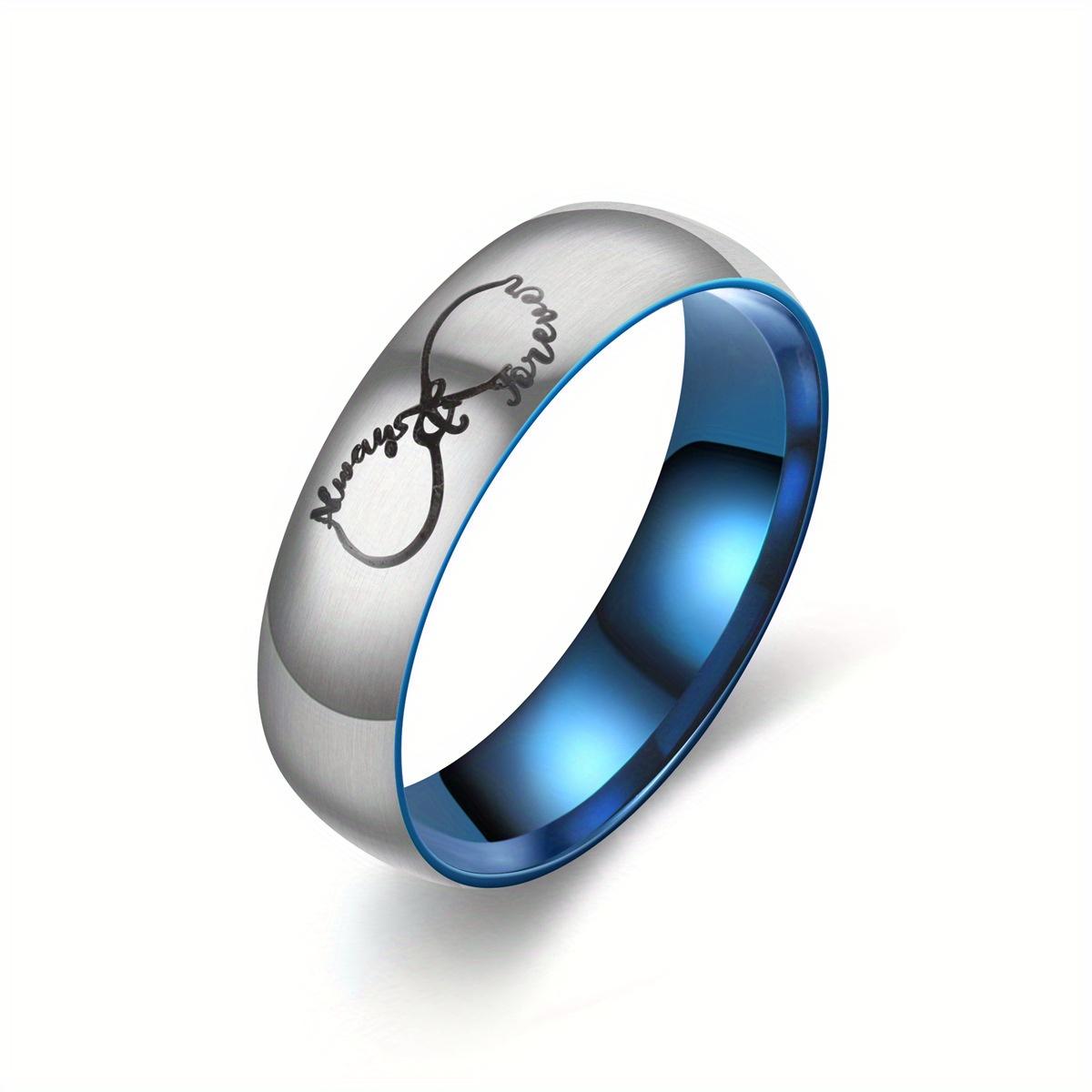 

1 шт. Модное модное кольцо из титановой стали с дизайном короны, сердца и надписью LOVE King Queen 13