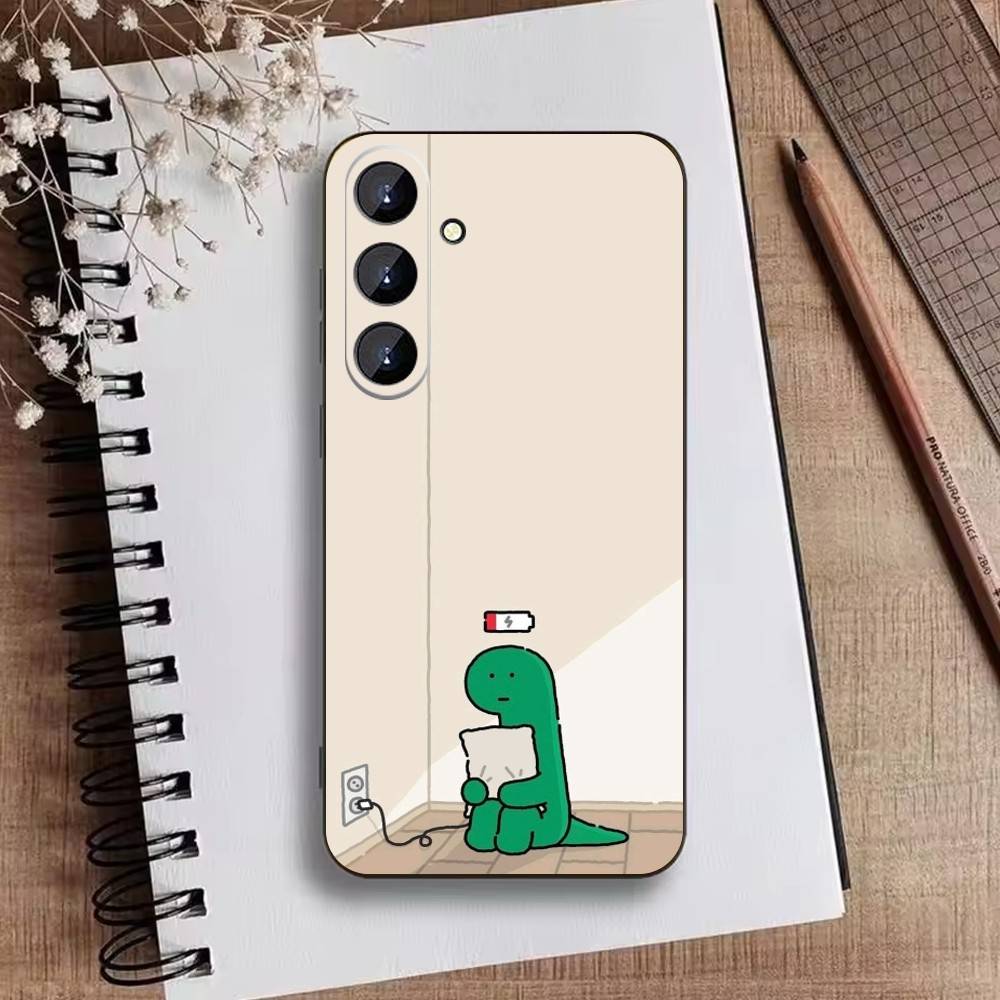 J-JOGUMAN Studio Dinosaur Cut Phone Case For Samsung Galaxy A73,A72,A71,A70,A52,A51 Others Soft Black Cover