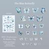 50pcs Butterfly Stickers pack Junk Journal Planner Collage Aesthetics Decoration Scrapbooking Supplies School Stationery Sticker