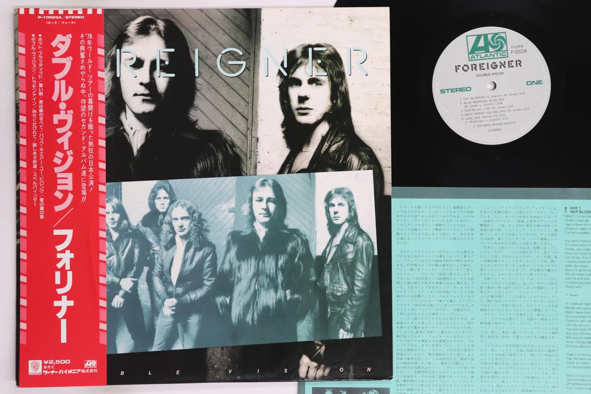 

LP Record FOREIGNER - Double Vision P10523A ATLANTIC 1978 Japan Obi Rock Used