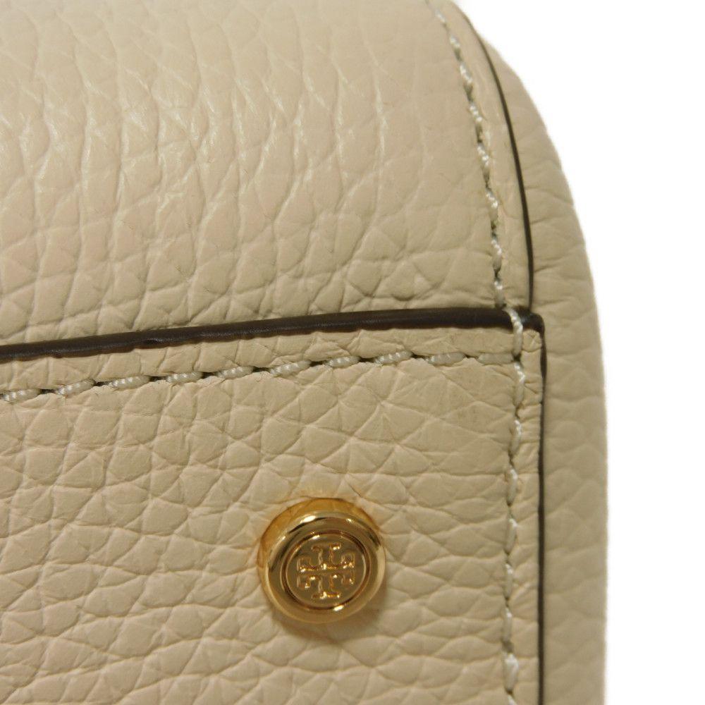 Used Thea Web Small Satchel 10833 84777 7922 Calfskin Tassel 3-Way Shoulder Bag with Double T Logo Ivory Women's from
