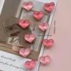 5Pcs Cute Heart-shaped Fridge Magnets 3D Three-dimensional Crystal Love Refrigerator Magnetic Stickers Creative Home DIY Decor