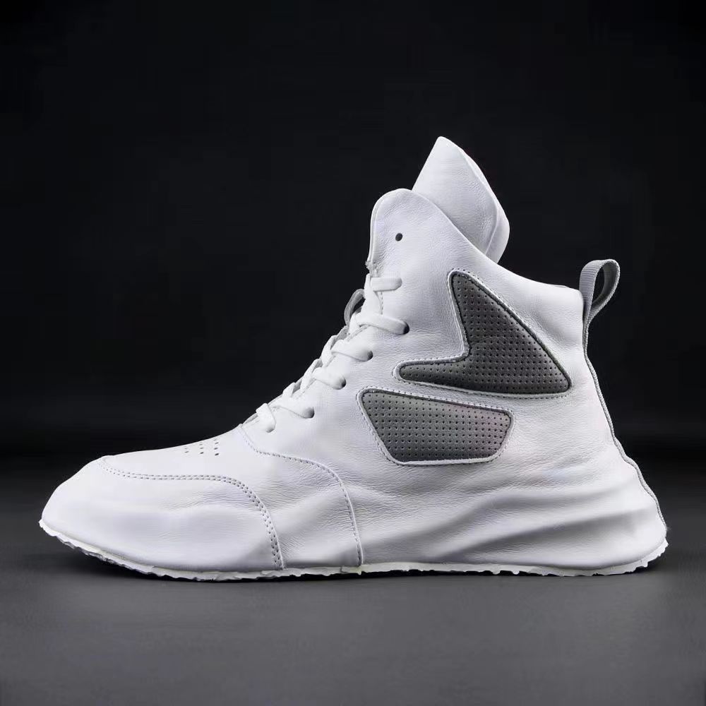 Fashion Trendy Men's Boots High Quality Platform Boots for Men Casual Sneakers  Fashion Casual Microfiber Leather Breathable Men Shoes