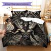 Satan Symbol Pattern Bedding,Quilt Set Quilt Cover Pillowcase Home Birthday Gift (1 * duvet cover + 2 * pillowcase, without core)