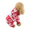 Autumn Winter Elk Pattern Four-legged Hooded Christmas Pet Clothes Dog Supplies