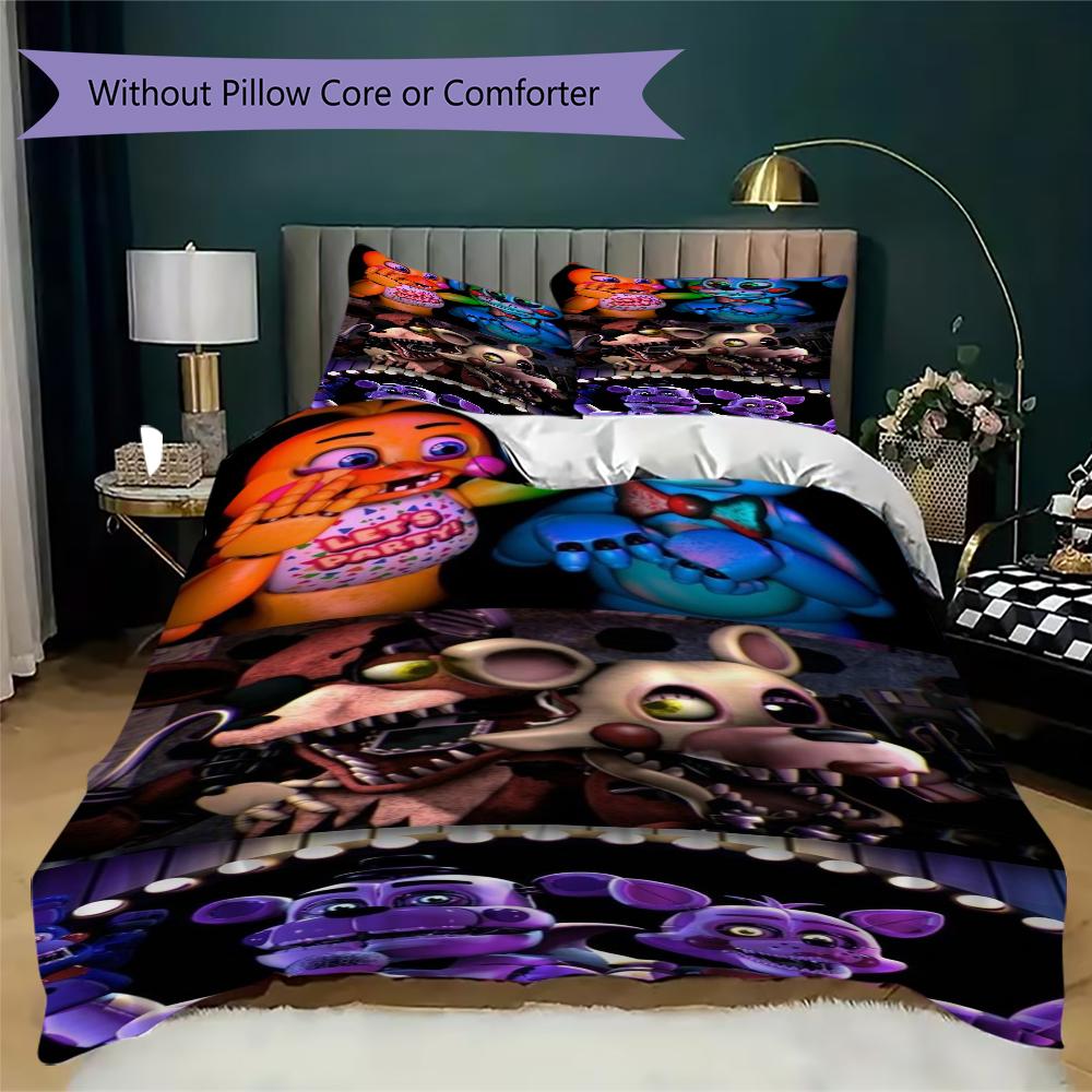 Night Nightmare Animatronics Bedding Without Core 1 Duvet Cover 2 Pillowcase Without Core Christmas Birthday Gift Soft And Comfortable