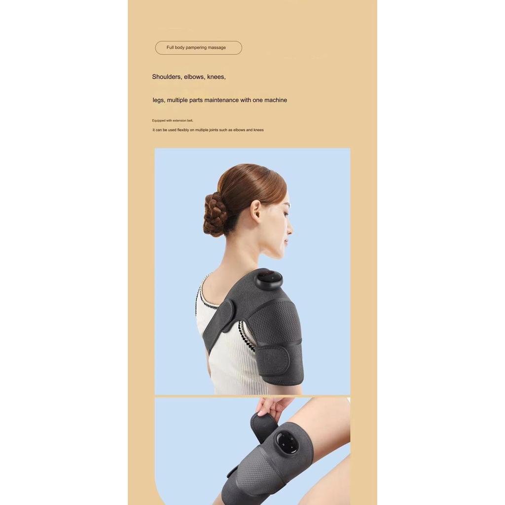 Portable Heated Knee Massager with Infrared Therapy – Magnetic Adjustable Knee Brace for Pain Relief and Muscle Relaxation