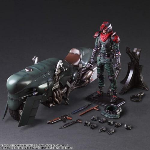 Final Fantasy VII Remake PLAY ARTS Kai Advanced Motorcycle Guard & Motorcycle Set PVC Painted Movable Figure