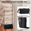For iPhone 17 Pro Max Case Card Slots Zipper Purse PU Leather Phone Cover with Shoulder Strap
