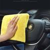 Lint-Free, Double-Layer Absorbent Car Wash Towel - Thick, No Mark Cleaning Cloth for Home and Car Use.