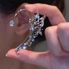 Hollow Zirconia Butterfly Ear Clip Earrings, Fairy-style, Elegant, No-piercing Ear Clip Earrings