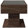 LED Coffee Table Brown Oak Effect 70 x 50 x 45 cm Wood Based Panel