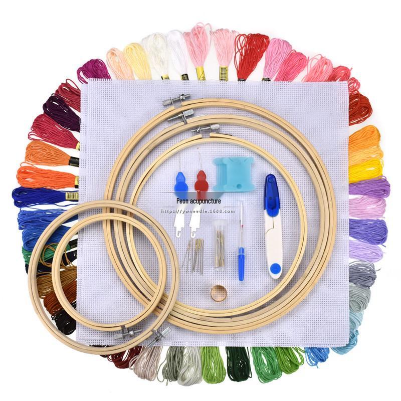 150-Color Cross Stitch Embroidery Thread Set for DIY Projects