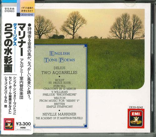 

CD DELIUS HOLST PURCELL WALTON BRI Delius 2 watercolors etc.Mariner CE335242 EMI Japan Classical Used