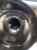 Car Universal 63-89mm Blue Burnt Steel End Carbon Fiber Exhaust Muffler Tip Pipe