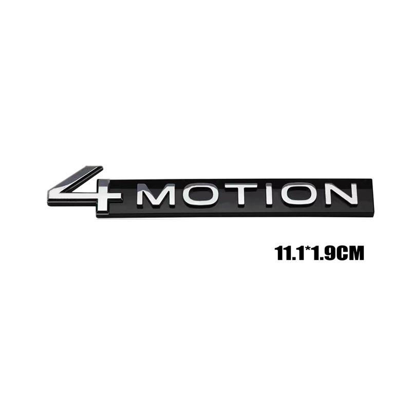 AABIP1 High Quality ABS Car Sticker 4-MOTION Logo Car Trunk Badge Decals For Volkswagen Tiguan Santana CC Passat Talagon Golf R Touareg