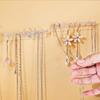 Sturdy Earrings Necklace Holder Wall Mounted Jewelry Organizers with Hooks for Necklaces Bracelets and Rings Display