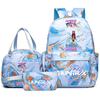 3Pcs/set Anime Demon Hunters Printed Backpack Handbag Pencil Case for Teenager Student Bookbag Schoolbag Women Large Capacity Waterproof Bag