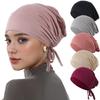 Eid Ul-Fitr Ultra-Soft Stretch Hijab Cap – Ethnic Style Ribbon Base Head Wrap, Comfortable Snug Fit for Women