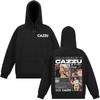 Singer Cazzu Tour 2025 Double-sided Print Hoodies Men's Women Hip-hop Sweatshirt Long-sleeved Casual  Thick Aesthetic Sportswear