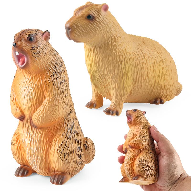 Entzückendes weiches Gummi-Capybara Stressabbau-Spielzeug