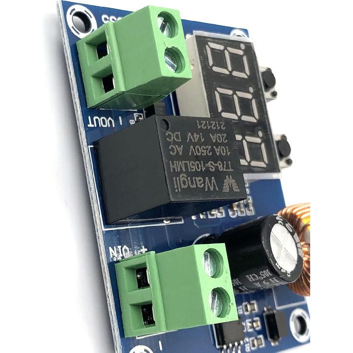 FainWan 2pcs DC 12V-36V Voltage Protection Module Digital Low Voltage Protector Disconnect Switch Over Discharge Protection Module