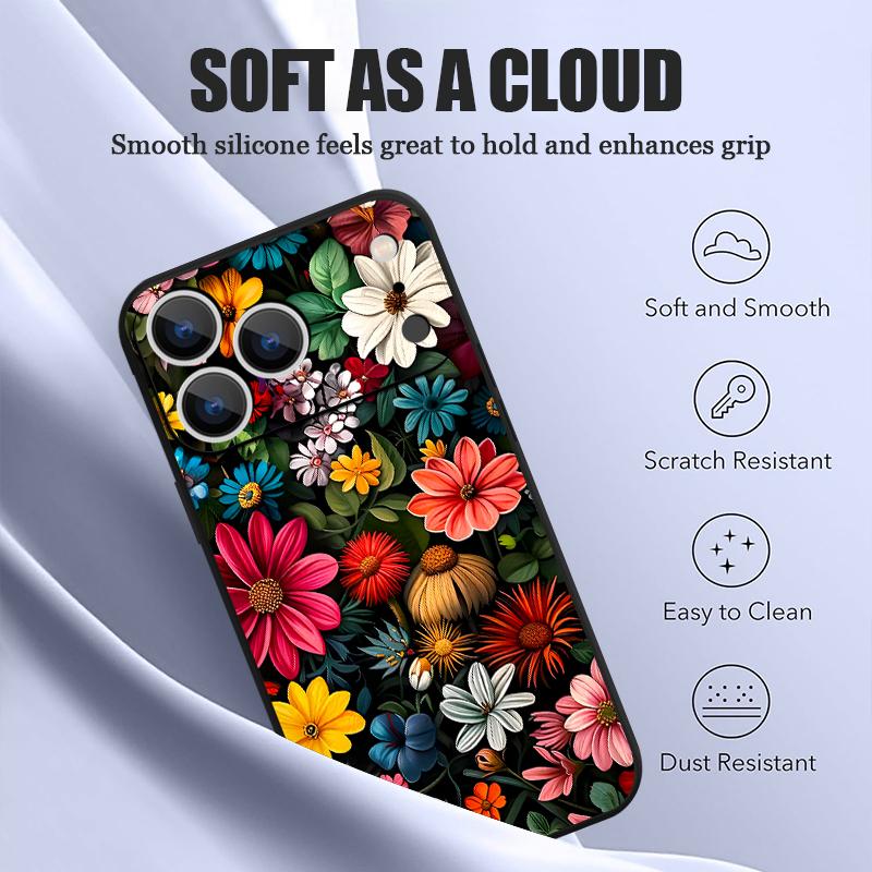 Etui do iPhone 17 Pro Max Kolorowy Wzór Malarstwo Olejne Kwiaty Róż Magnetyczne Dla Magsafe Miękkie Etui Do iPhone 16 15 14 13 Pro Max 17E 16E
