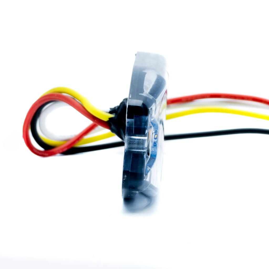 Lampa Ostrzegawcza Led 12W Stroboskopowaz, Homologacja Ece R65 - 15 Trybów Pomarańczowa