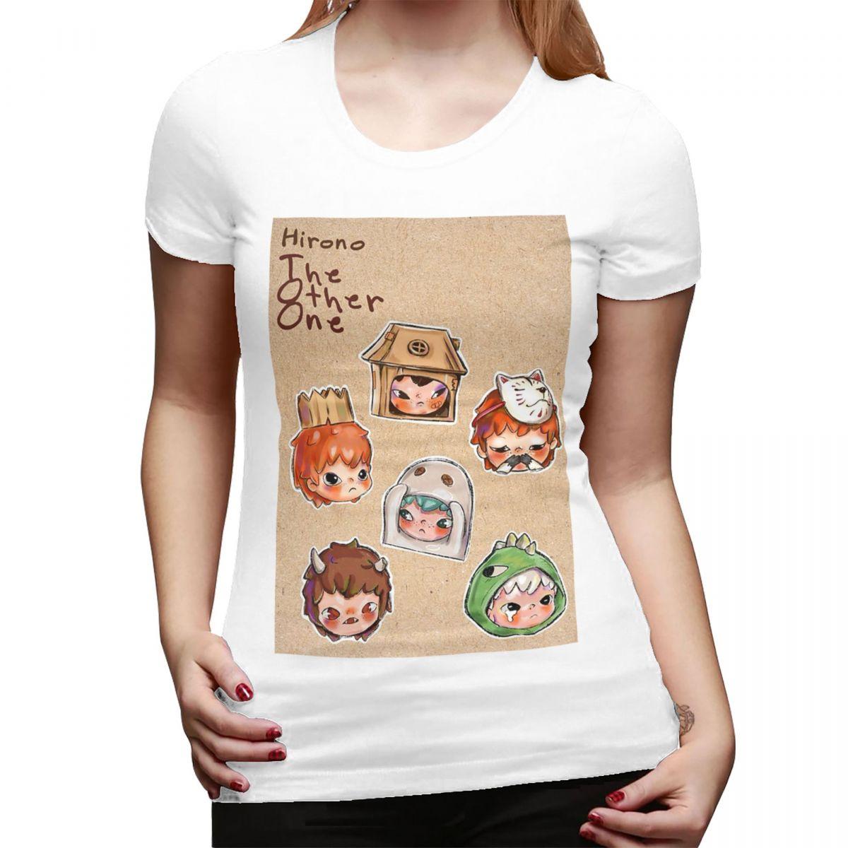 

Hirono Seeing TShirt for Women Crew Neck Streetwear T Shirts Womens Tees Short Summer Clothes Tops S
