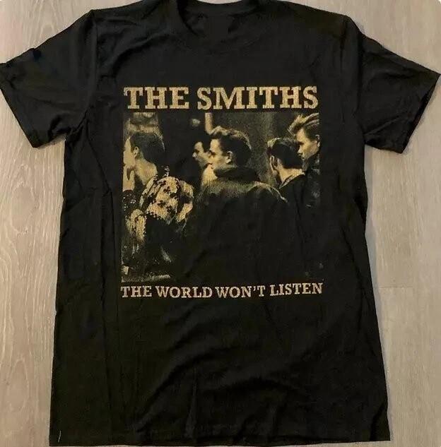 

The Smiths The World Won039t Listen Tshirt Heavy Cotton Tshirt Size S to 5XL Unisex T-Shirt L